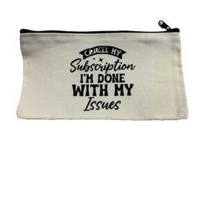 NEW custom-made canvas ZIPPER POUCH bag 8X4.5 inches adults kids
